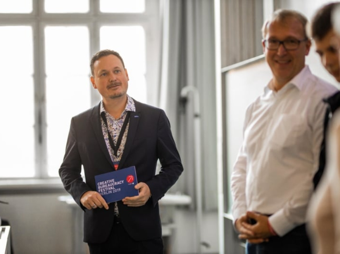 men holding a presentation